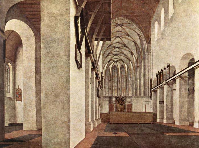 Interior of the St. Jans Kerk at Utrecht